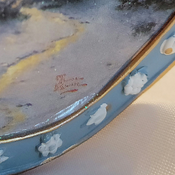 Thomas Kinkade '03 Old World "Frosty Christmas Eve Santa" Ornament Ashton-Drake - Picture 12 of 14